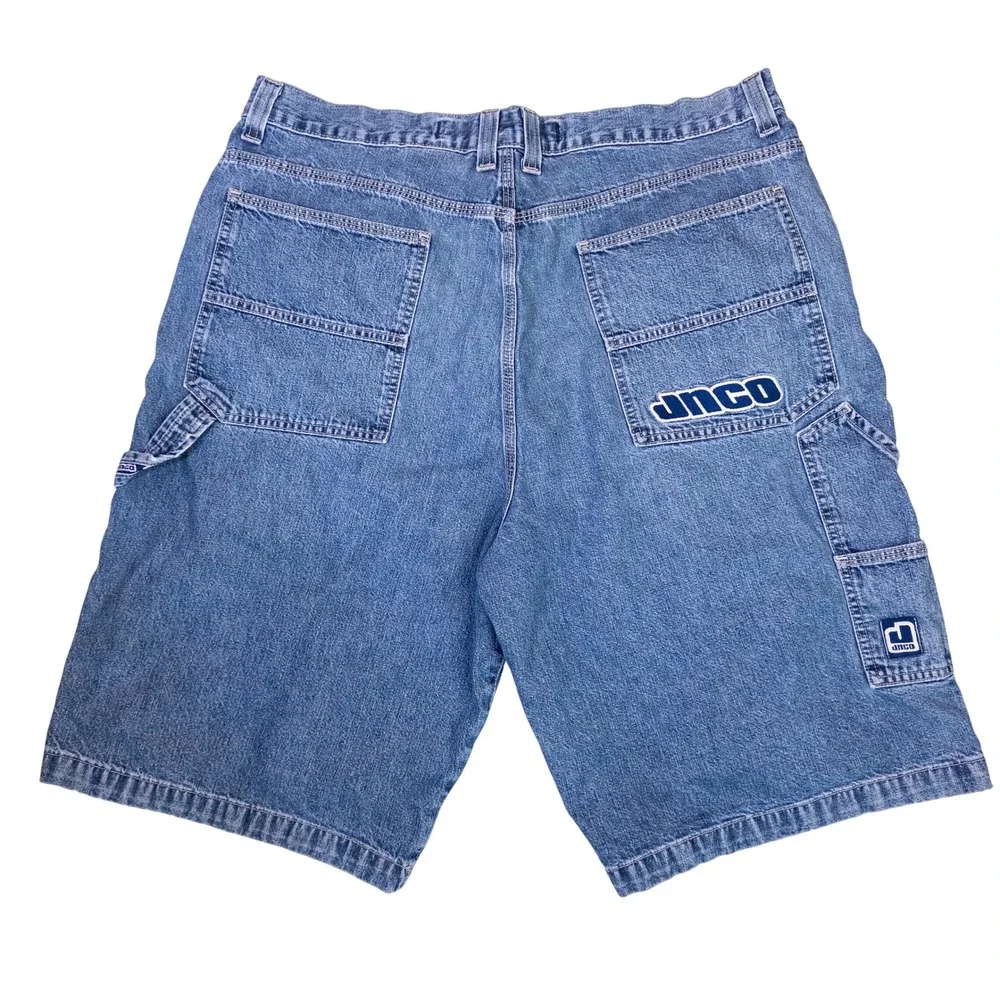 JNCO Handyman Carpenter Denim Shorts Mens 40 Blue Excellent Vintage Baggy 90s
